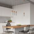 Lampa wisząca ZANE 2 SL.0966 Sollux Lighting tuby z drewna i betonu GU10 - 2