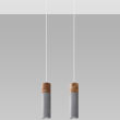 Lampa wisząca ZANE 2 SL.0966 Sollux Lighting tuby z drewna i betonu GU10 - 3