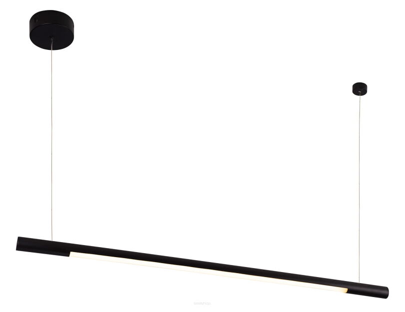 Lampa wisząca ORGANIC HORIZON P0354 poprzeczna rurka  Maxfliz lampa jest w stylu nowoczesnym czarna led okrągła
