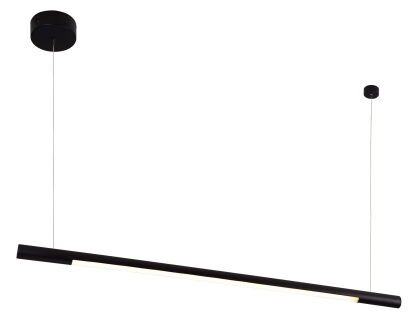 Lampa wisząca ORGANIC HORIZON P0354 poprzeczna rurka  Maxfliz lampa jest w stylu nowoczesnym czarna led okrągła