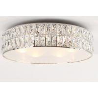 Plafon Diamante C0122 Maxlight  okrągły kryształowy z metalu i szkła