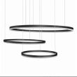 Lampa wisząca HALO 100+80+60 AZ4707 Azzardo 3 okręgi LED nowoczesna czarna - 2