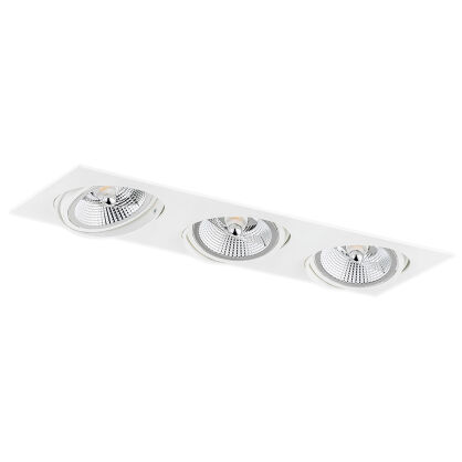 Lampa sufitowa wpuszczana OLIMP PLUS 6116 Argon ruchoma czarna 3xES111