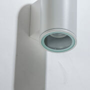 Lampa zewnętrzna kinkiet JOE WALL 2 AZ4316 IP54 świeci góra-dół biały z metalu i szkła