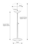 Lampa stołowa Rise 1L E27 108546 Markslojd antyczny brąz/biała 43,5-56cm, klosz Ø18cm - 2
