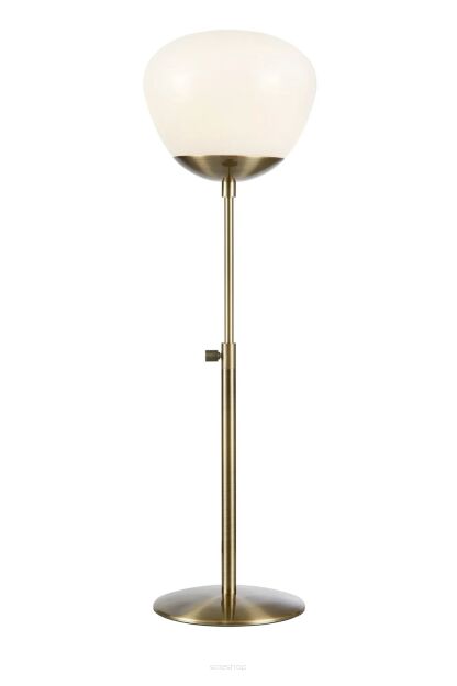 Lampa stołowa Rise 1L E27 108546 Markslojd antyczny brąz/biała 43,5-56cm, klosz Ø18cm