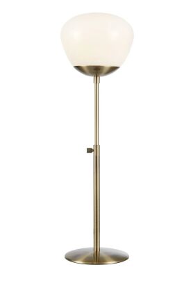 Lampa stołowa Rise 1L E27 108546 Markslojd antyczny brąz/biała 43,5-56cm, klosz Ø18cm