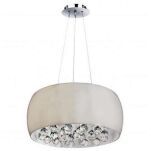 Lampa wisząca Quince 40 AZzardo  AZ0701 okrągły szklany klosz z ozdobnymi kryształkami - 6