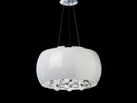Lampa wisząca Quince 40 AZzardo  AZ0701 okrągły szklany klosz z ozdobnymi kryształkami - 2