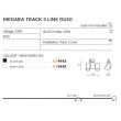 Reflektor do szyny 3F MEGARA 3 TRACK AZ4443 AZZARDO PODWÓJNY CZARNY GU10 - 2
