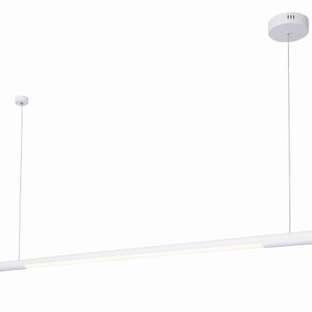 Lampa wisząca ORGANIC HORIZON P0361 poprzeczna rurka Maxfliz lampa jest w stylu nowoczesnym biała led okrągła 150 długości 　