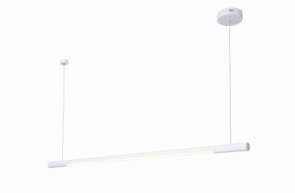 Lampa wisząca ORGANIC HORIZON P0361 poprzeczna rurka Maxfliz lampa jest w stylu nowoczesnym biała led okrągła 150 długości 　