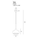 Lampa wisząca VOX P0305 MAXlight MIEDZIANY Gustowny, gładki i połyskujący klosz Nowoczesna Elegancka - 2