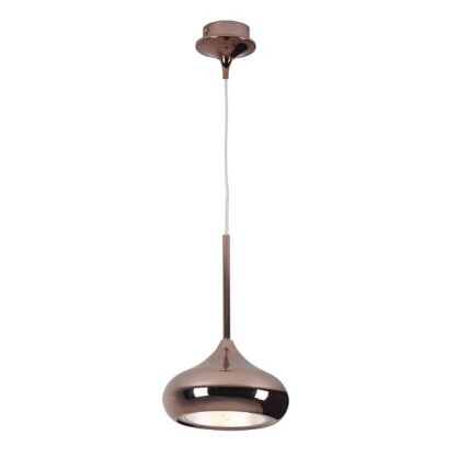 Lampa wisząca VOX P0305 MAXlight MIEDZIANY Gustowny, gładki i połyskujący klosz Nowoczesna Elegancka