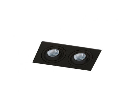 Lampa wpuszczana kwadrat nowoczesna CARO 2S  AZ2437 Azzardo podwójna czarna