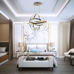 Lampa wisząca COPERNICUS GOLD 180W LED złote okręgi MILAGRO ML6152 - 2