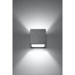 Kinkiet QUAD BETON SOLLUX  Lampa Ścienna NOWOCZESNY stal  SL.0487 - 2