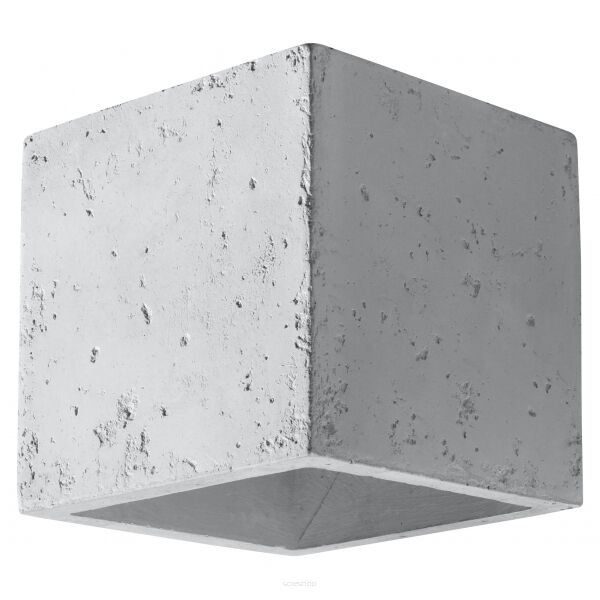 Kinkiet QUAD BETON SOLLUX  Lampa Ścienna NOWOCZESNY stal  SL.0487