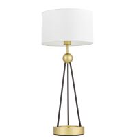 Lampa stołowa BELFORTE LDT 5527 (GD+WT) Lumina Deco 