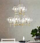 Lampa wisząca CROWN 107920 Markslojd ZŁOTA PODSTAWA TRANSPARENTNE KLOSZE ELEGANCKA - 3