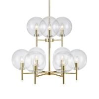 Lampa wisząca CROWN 107920 Markslojd ZŁOTA PODSTAWA TRANSPARENTNE KLOSZE ELEGANCKA