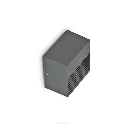 Kinkiet DOWN AP1 ANTRACYT Ideal Lux  122045  z aluminiowego ma kolor antracytu akrylowy dyfuzor idealna jako oświetlenie schodowe IP44