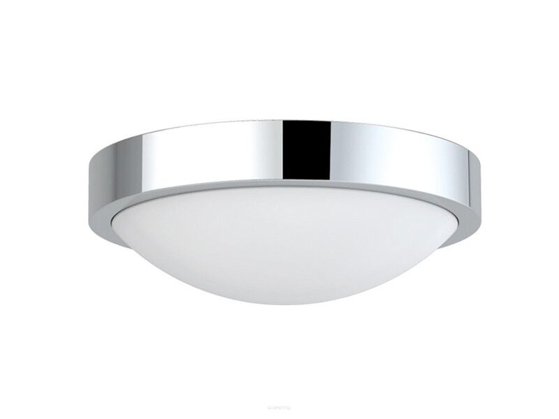Plafon colette 31 AZzardo LC3208 AZ1311 okragły mleczny klosz chromowana oprawa do łazienki IP65