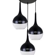 Lampa wisząca FRUDO LDP 11003-3 (BK) Lumina Deco potrójna