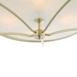Plafon Stesso PL Old Gold L Orlicki Design elegancki satynowy złoty - 4