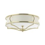 Plafon Stesso PL Old Gold L Orlicki Design elegancki satynowy złoty - 5