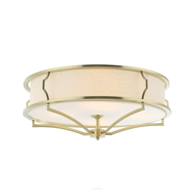Plafon Stesso PL Old Gold L Orlicki Design elegancki satynowy złoty