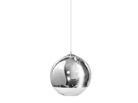 Lampa wisząca Silver Ball 40 AZzardo LP-5034XL AZ0734 okrągły klosz w kolorze chromu/transparentny - 2