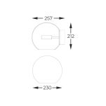 W0428-01D-F4AC ENCELADUS KINKIET CHROME ZUMALINE - 2