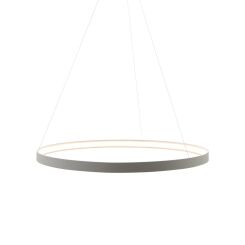 Lampa wisząca CIRCLE 78 ZumaLine LA0716/1 Szara okrągła o średnicy 78 cm