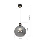 Lampa wisząca OMEGA MILAGRO 1xE27 MLP65300 - 2