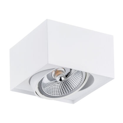 Lampa sufitowa natynkowa  RODOS PLUS 4753 Argon biała ES111 kostka