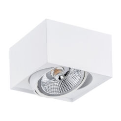Lampa sufitowa natynkowa  RODOS PLUS 4753 Argon biała ES111 kostka