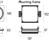 Rama montażowa do MULTIVA EVO 115.1 edge.LED Trimless Labra  4.1805