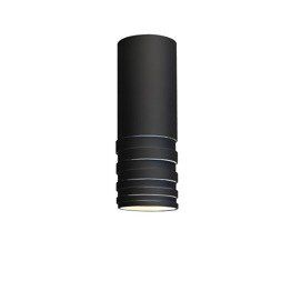 Lampa sufitowa Azzardo LOCUS  AZ3126 pojedynczy zwis czarna tuba z marszczeniem