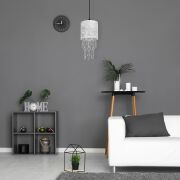 Lampa wisząca ALMERIA SILVER/BLACK MILAGRO MLP6434 