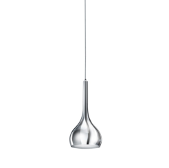 Lampa wisząca Soul 1 Chrome AZzardo AZ1652 klosz ze szkła w kolorze chromu