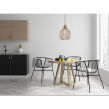LAMPA  WISZĄCA APRILLO NATURALNE DREWNO AŻUROWY KLOSZ NOWOCZESNY  - 6