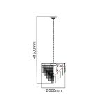 Lampa wisząca ARTICO ORLICKI DESIGN czarmo-złoty nowoczesna - 3