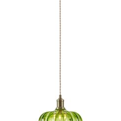 Lampa wisząca Kurage 1L E27 109177 Markslojd antyczny mosiądz/zielona Ø26cm