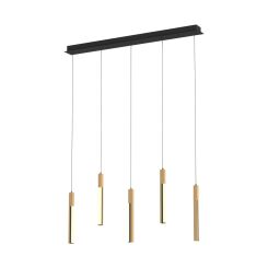 MD4768-5-3BMT ELIOT LAMPA WISZĄCA CZARNA-DREWNO/BLACK-WOOD ZUMALINE