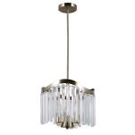 Lampa wisząca Sabriga PND-44544-3 Italux Kryształowa antyczny brąz - 2