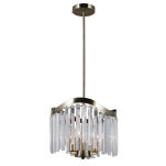 Lampa wisząca Sabriga PND-44544-3 Italux Kryształowa antyczny brąz - 3