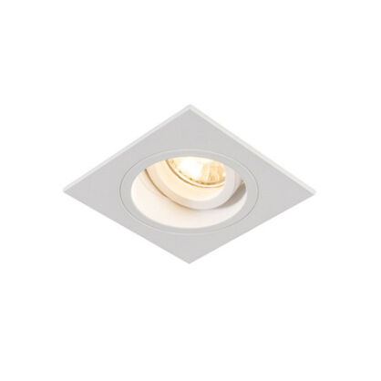 LAMPA SUFITOWA WPUSZCZANA  ZUMA LINE CHUCK DL SQUARE WH Z ALUMINIUM MA KOLOR BIAŁY GU10 