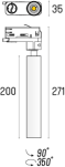 Lampa sufitowa/reflektor STIK PURE 35 LED Adaptor 3F Labra 7.1909  - 3
