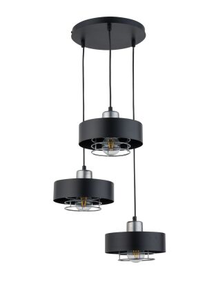 Lampa wisząca POKER 3 SIGMA 32069 NOWOCZESNA CZARNA